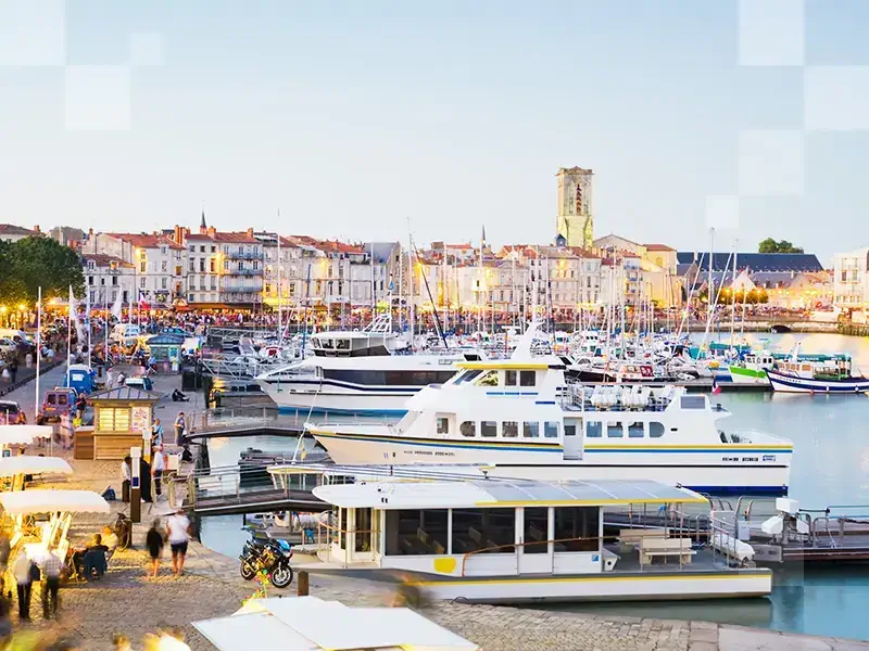 Malowniczy port w La Rochelle 