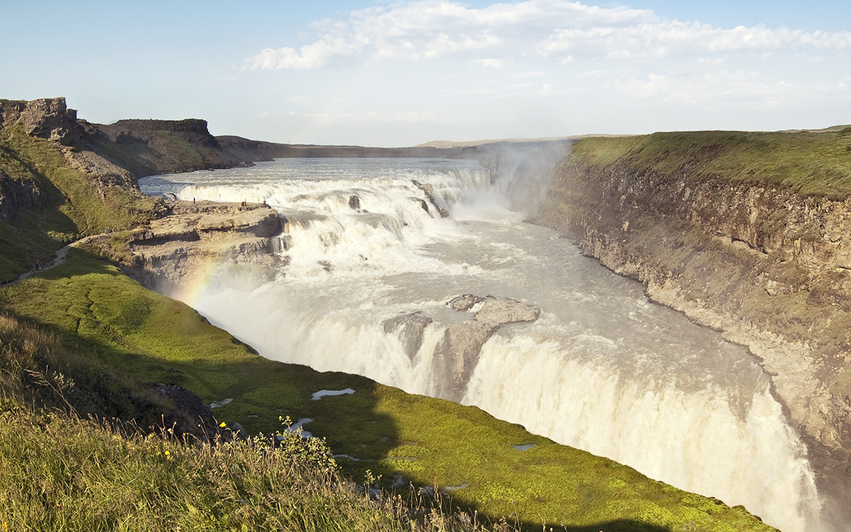 Złoty wodospad Gullfoss