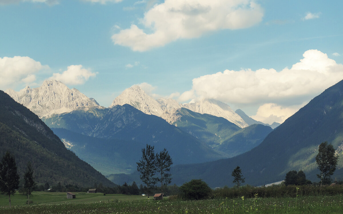 Tradycyjna austriacka wioska Tarrenz