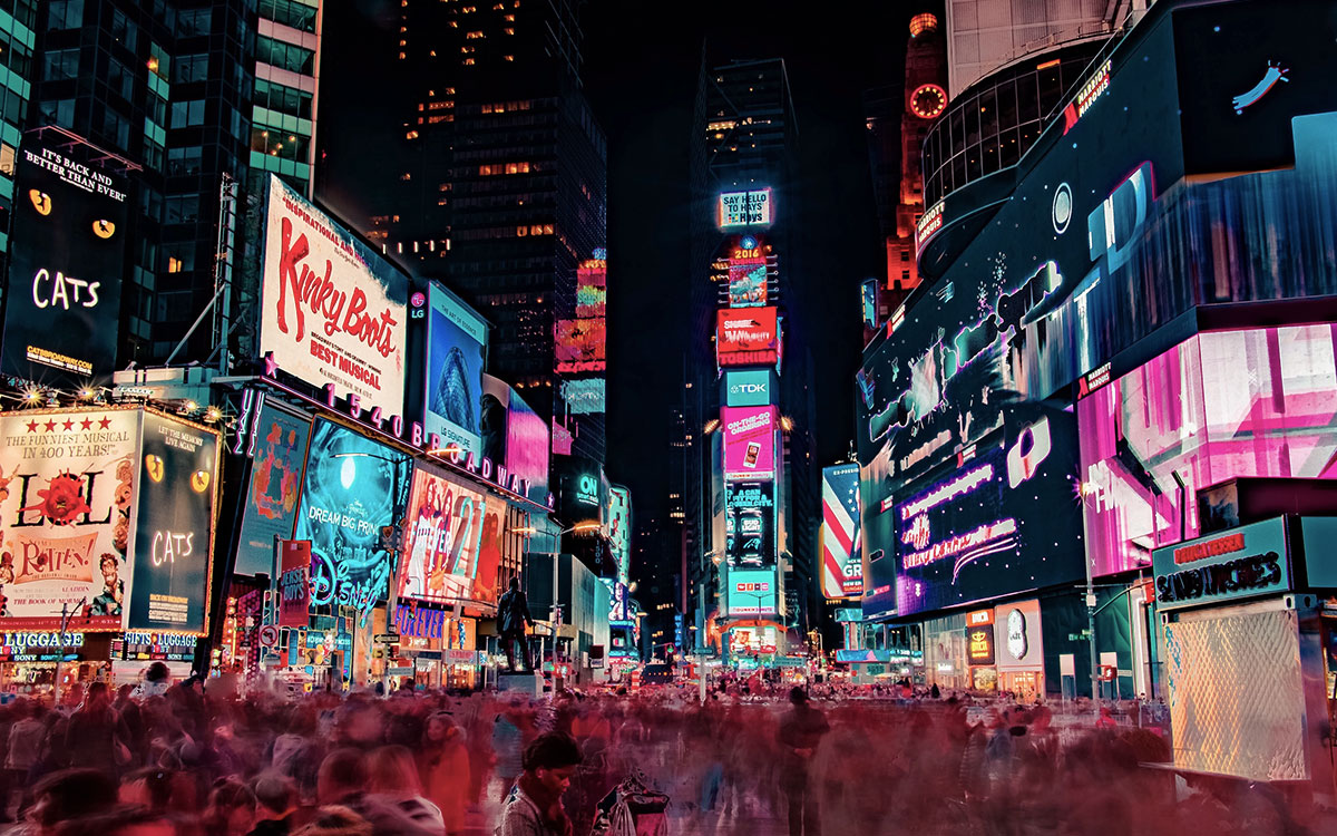 Times Square nocą