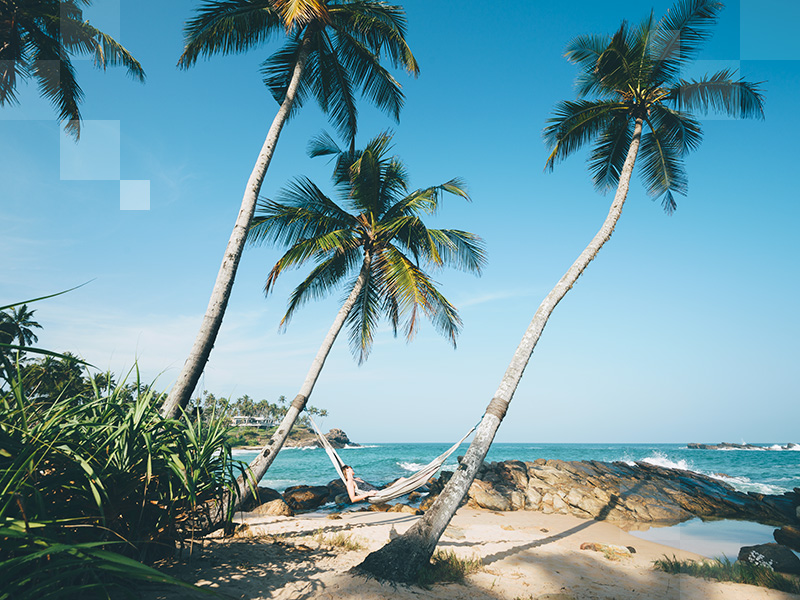 Plaże na południowym i zachodnim wybrzeżu Sri Lanki to idealne miejsce na złapanie oddechu.