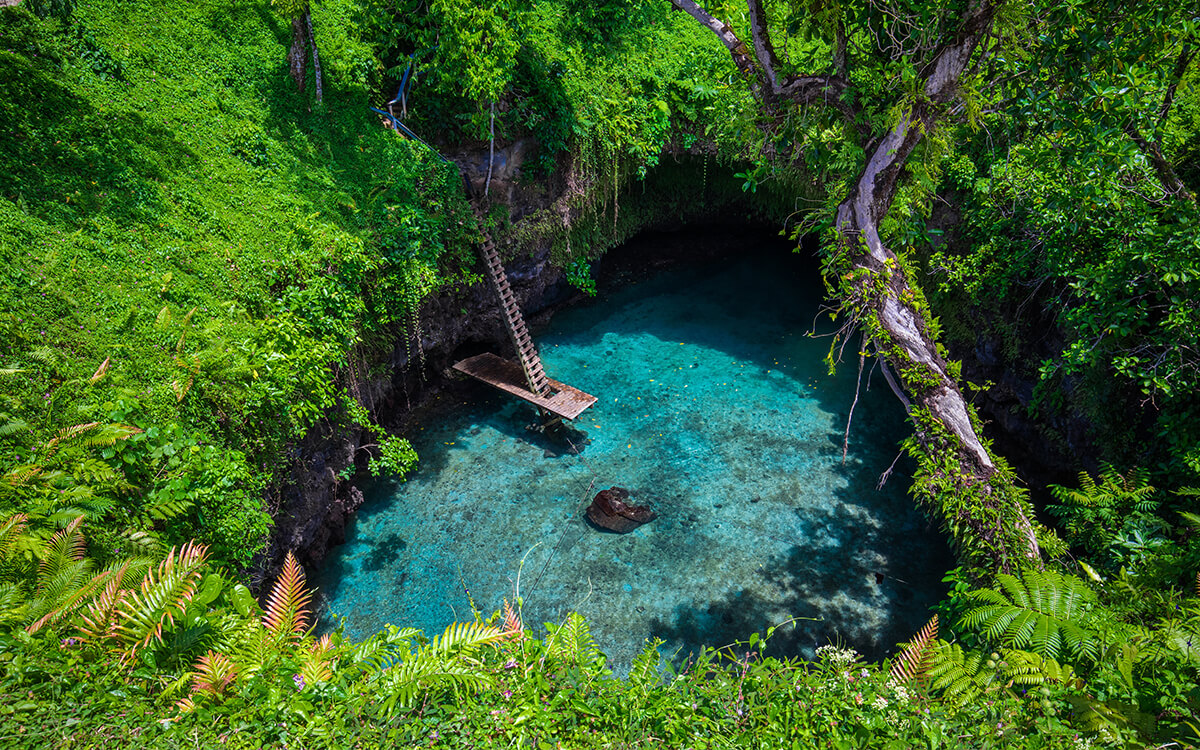 Ukryte jezioro Samoa