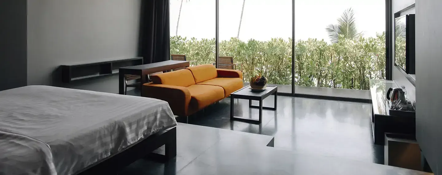 Pokój hotelowy w nowoczesnym stylu